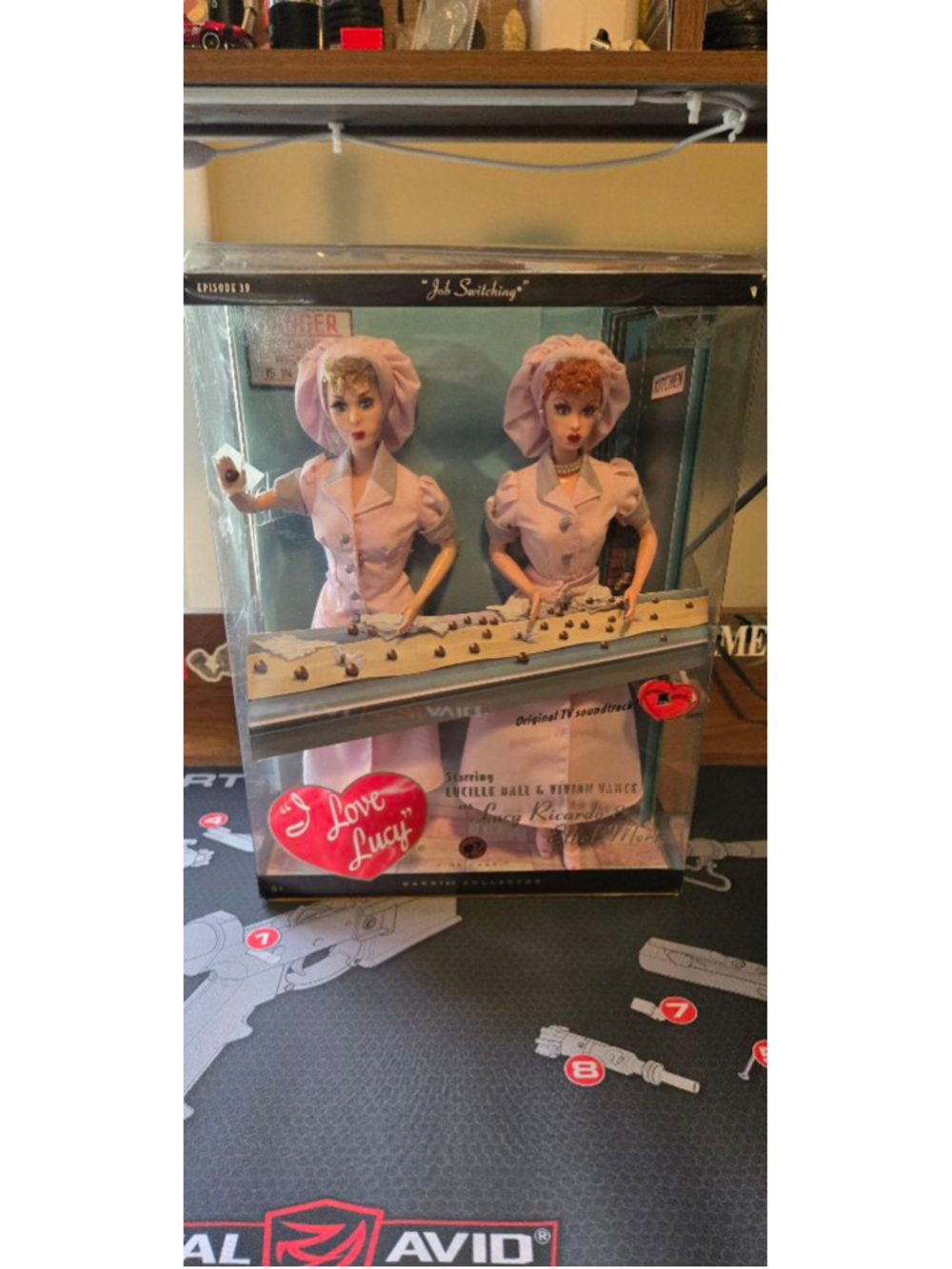 Vintage Look Barbie Girls Mattel I Love Lucy Job Switching Barbie Dolls Pink